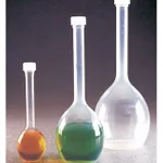 Nalgene Class B Polymethypentene (PMP) Volumetric Flasks with Screw Caps