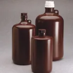 Nalgene Large Narrow-Mouth Amber Bottles