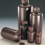 Nalgene Narrow-Mouth Amber HDPE Lab Quality Bottle