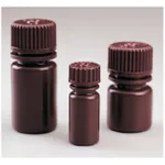 Nalgene Opaque Amber HDPE Diagnostic Bottles with Closure: Nonsterile, in Tray Pack