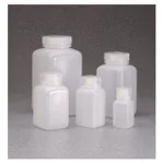 Nalgene Square Wide-Mouth HDPE Bottles with Closure