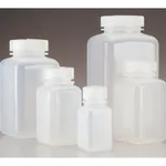 Nalgene Square Wide-Mouth PPCO Bottles with Closure: Bulk Pack, Autoclavable