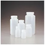 Nalgene Wide-Mouth HDPE Packaging Bottles with Closure: Bulk Pack