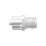 Male Luer Integral Lock Ring with 7/16` Hex to 1/8-27 NPT Thread Thumbnail