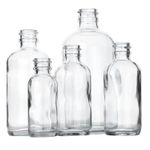 Clear Boston Round Glass Bottles Thumbnail