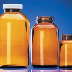 Custom Cleaned Amber Wide Mouth Packer Bottles